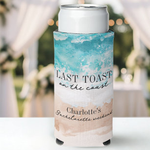 Sommerstrand Letzter Toast an der Küste Junggesell Selters Dosenkühler