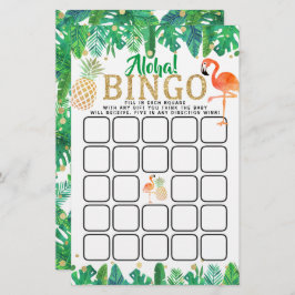 SOMMERSTRAND Luau Boys Babydusche Bingo