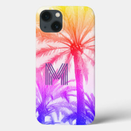 Sommerstrand MONOGRAM RETRO IPHONE Sonnenuntergang Case-Mate iPhone Hülle