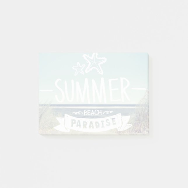 Sommerstrand Post-it Klebezettel (Vorderseite)