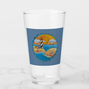 Sommerstrand Spaß an der sonnigen Küste Glas
