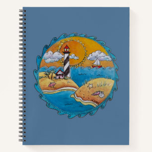 Sommerstrand Spaß an der sonnigen Küste Notizbuch