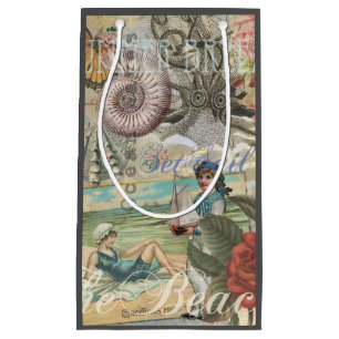 Sommerstrand vintage Oktopus antike Segelschifffah Kleine Geschenktüte