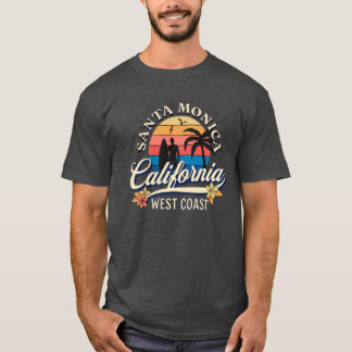 Sommerstrand Vintage Santa Monica Kalifornien Surf T-Shirt
