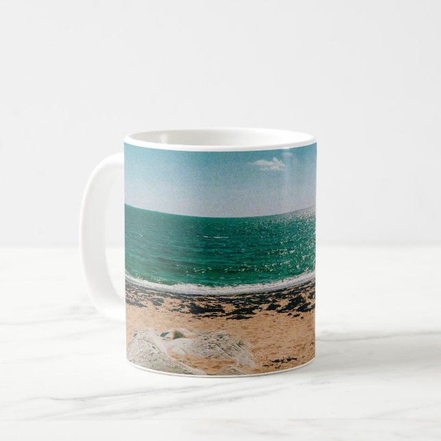 Sommerstrandtag im schwedischen Archipel  Kaffeetasse (Vorderseite Links)