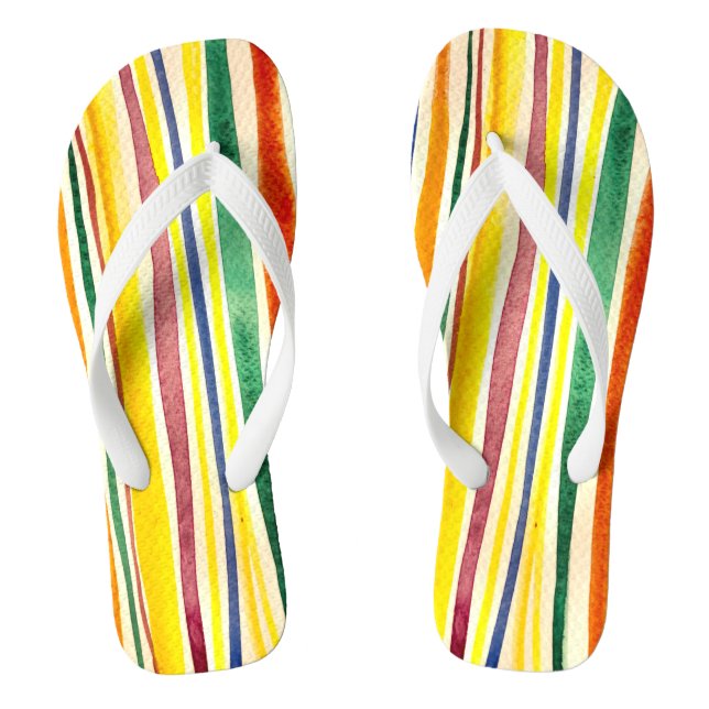 Sommerstreifen Flip Flops (Fußbett)