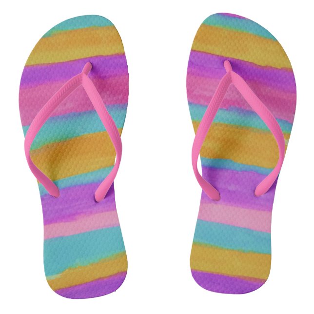Sommerstreifen Flipflops (Fußbett)