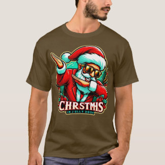 Sommerstudent feiert Weihnachten im Juli T-Shirt
