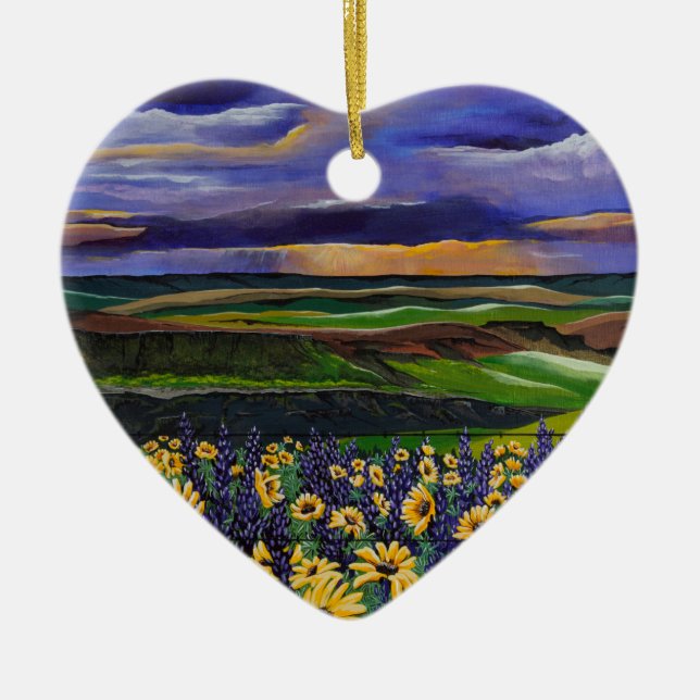 Sommersturm Keramik Ornament (Vorne)