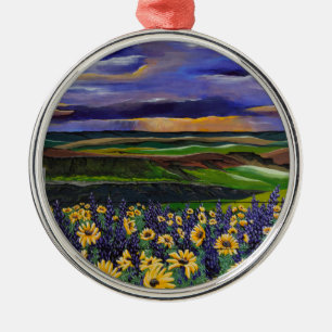 Sommersturm Silbernes Ornament