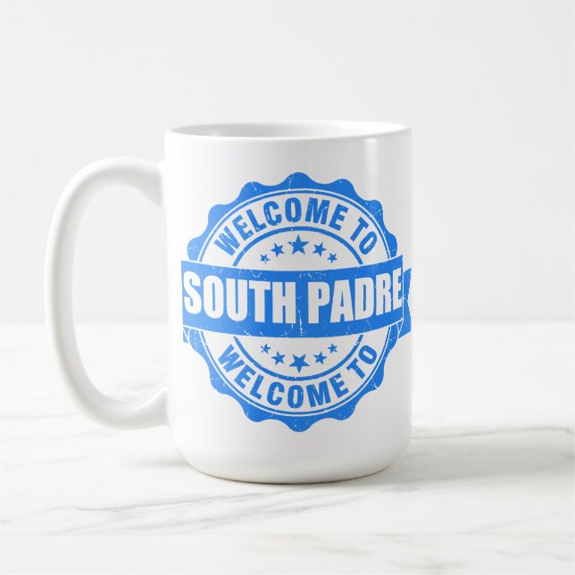 Sommersüdliche Padre Insel - Texas Kaffeetasse (Links)