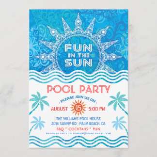 Sommersun-Party Einladung