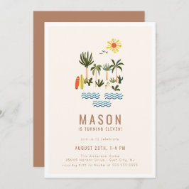 Sommersurf Geburtstagsparty Einladung