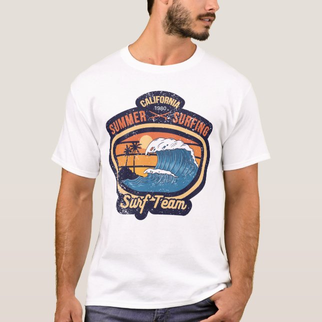 Sommersurfen T-Shirt (Vorderseite)