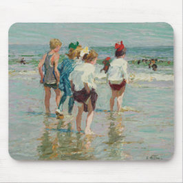Sommertag am Brighton Beach (von E.H. Potthast) Mousepad