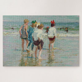 Sommertag am Brighton Beach (von E.H. Potthast) Puzzle