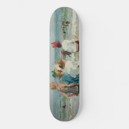 Sommertag am Brighton Beach (von E.H. Potthast) Skateboard