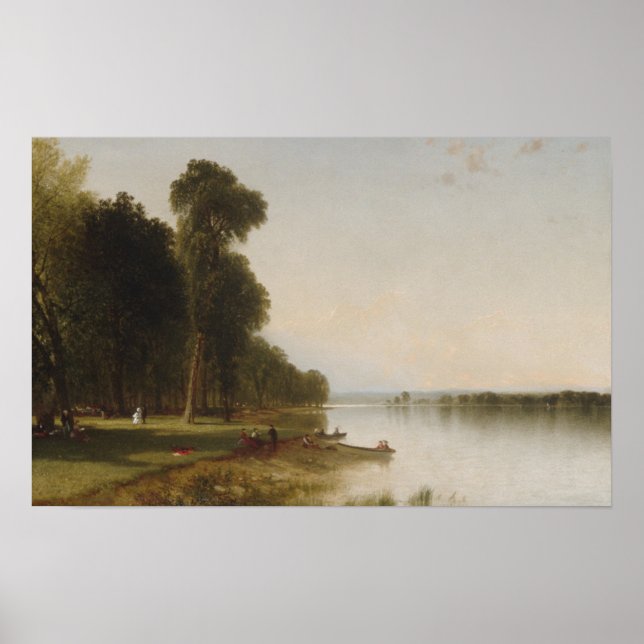 Sommertag am Conesus See Poster (Vorne)