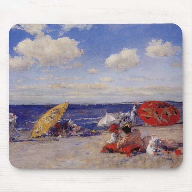 Sommertag am Meer (Strandlandschaft) Mousepad (Vorne)