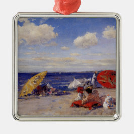 Sommertag am Meer (Strandlandschaft) Ornament Aus Metall