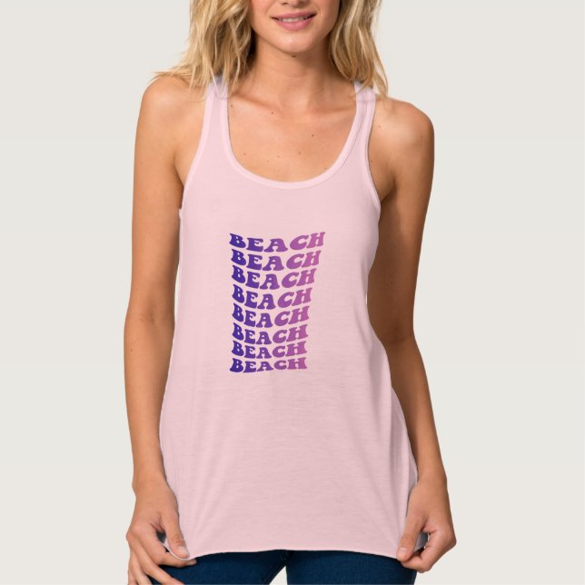 Sommertag, gemütlich warm und Strandtag Tank Top (Vorderseite)