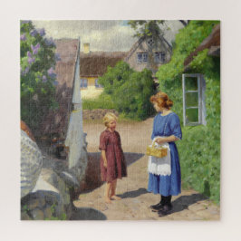 Sommertag in Dänemark (Mutter und Tochter) Puzzle