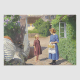 Sommertag in Dänemark (Mutter und Tochter) Seidenpapier