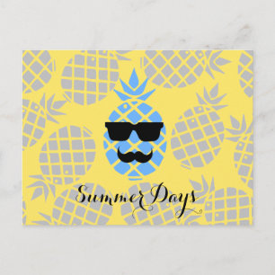 "Sommertage" Ananas Postkarte