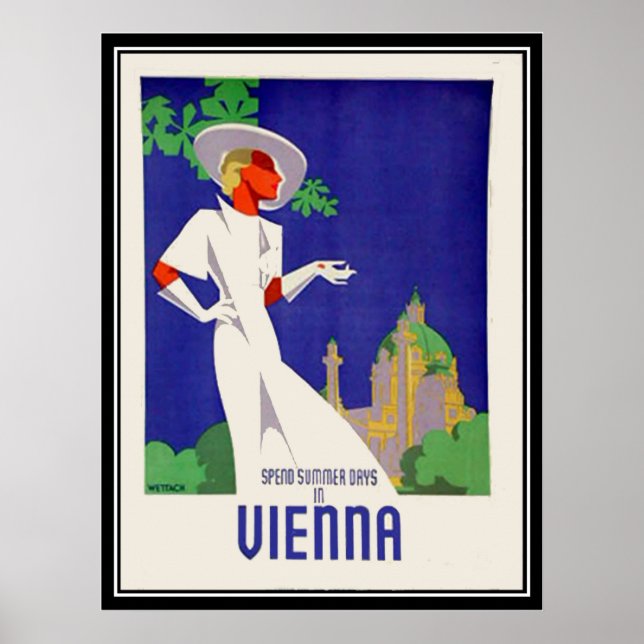 Sommertage in Wien Print Poster (Vorne)