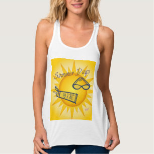 Sommertage Sonnenhitzer Racerback Tank Top