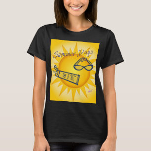 Sommertage Sonnenschein Navy Blue Tank Top