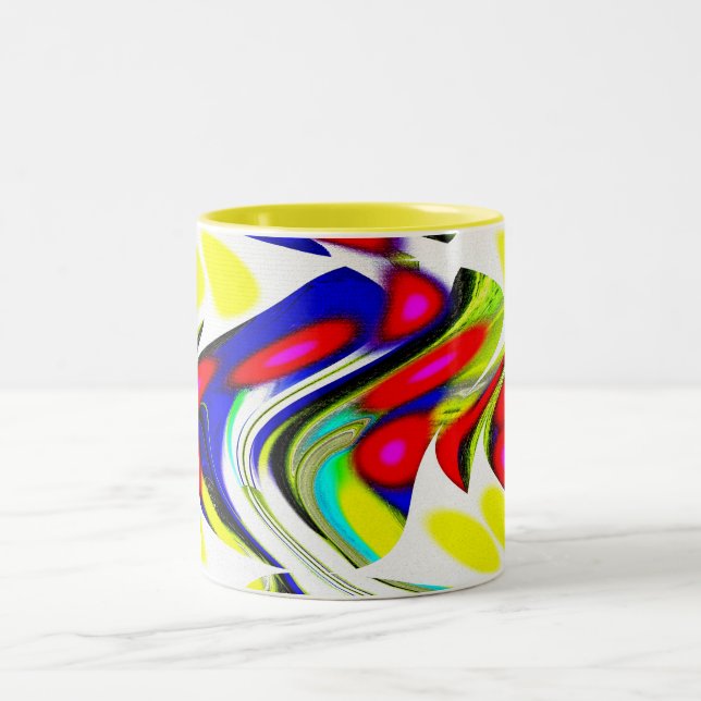 Sommertage Zweifarbige Tasse (Mittel)
