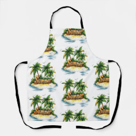 Sommertext - tropische Sommerinsel Schürze
