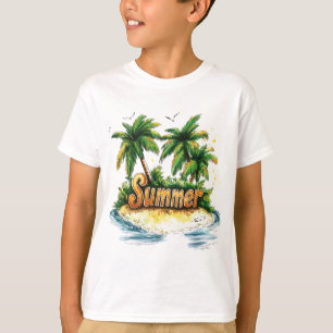 Sommertext - tropische Sommerinsel T-Shirt