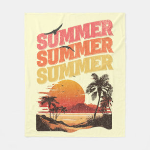 Sommertextdesign Fleecedecke