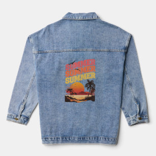 Sommertextdesign Jeansjacke