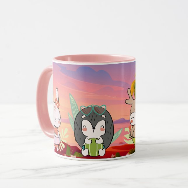 Sommertiere Tasse (Vorderseite Links)