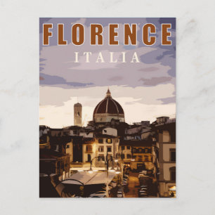 Sommertourismus Florenz Kathedrale Postkarte