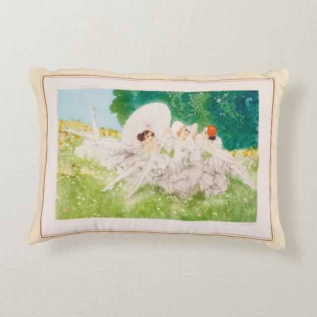 Sommerträume, 1934 von Louis Icart Dekokissen (Rückseite)