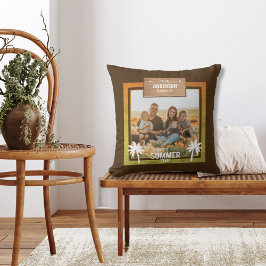 Sommertropische Foto Rahmen Urlaub Palmen Bäume Kissen