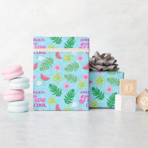 Sommertropisches Party Geschenkpapier