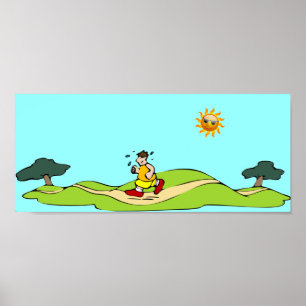 Sommerübung Funny Poster