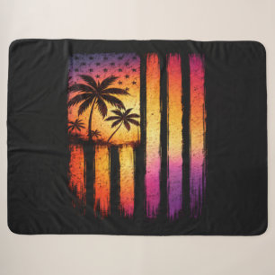 Sommeruntergang American Vintage 4. Juli Sherpadecke