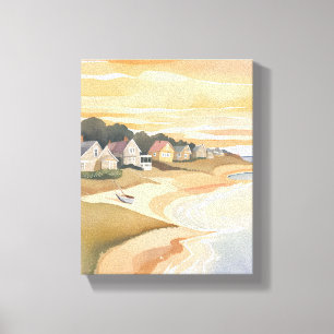 Sommeruntergang   Martha’s Vineyard Aquarell Leinwanddruck