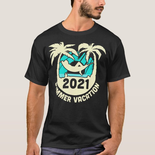 Sommerurlaub 2021 Hängematten T-Shirt (Vorderseite)