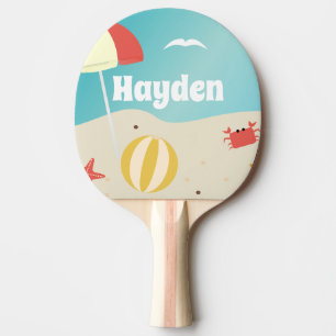 Sommerurlaub am Meer Personalisiert Tischtennis Schläger
