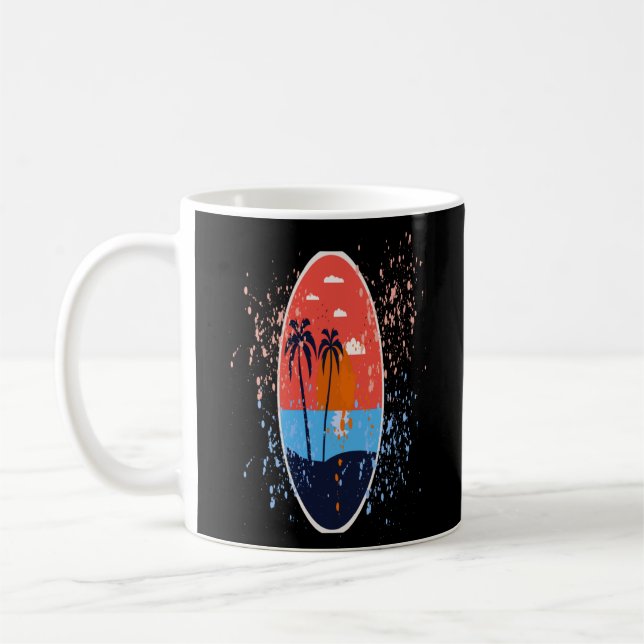 Sommerurlaub am Strand Kaffeetasse (Links)