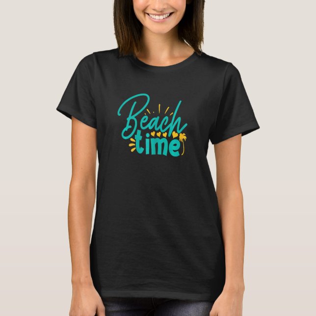 Sommerurlaub am Strand T-Shirt (Vorderseite)