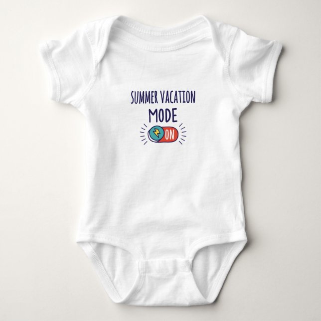 Sommerurlaub eingeschaltet baby strampler (Vorderseite)