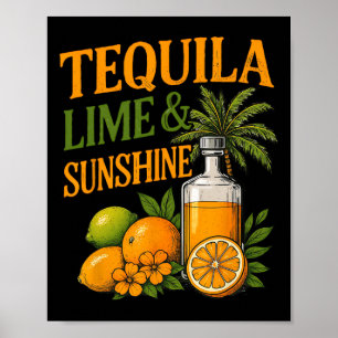 Sommerurlaub Ferien Strand Tequila Poster